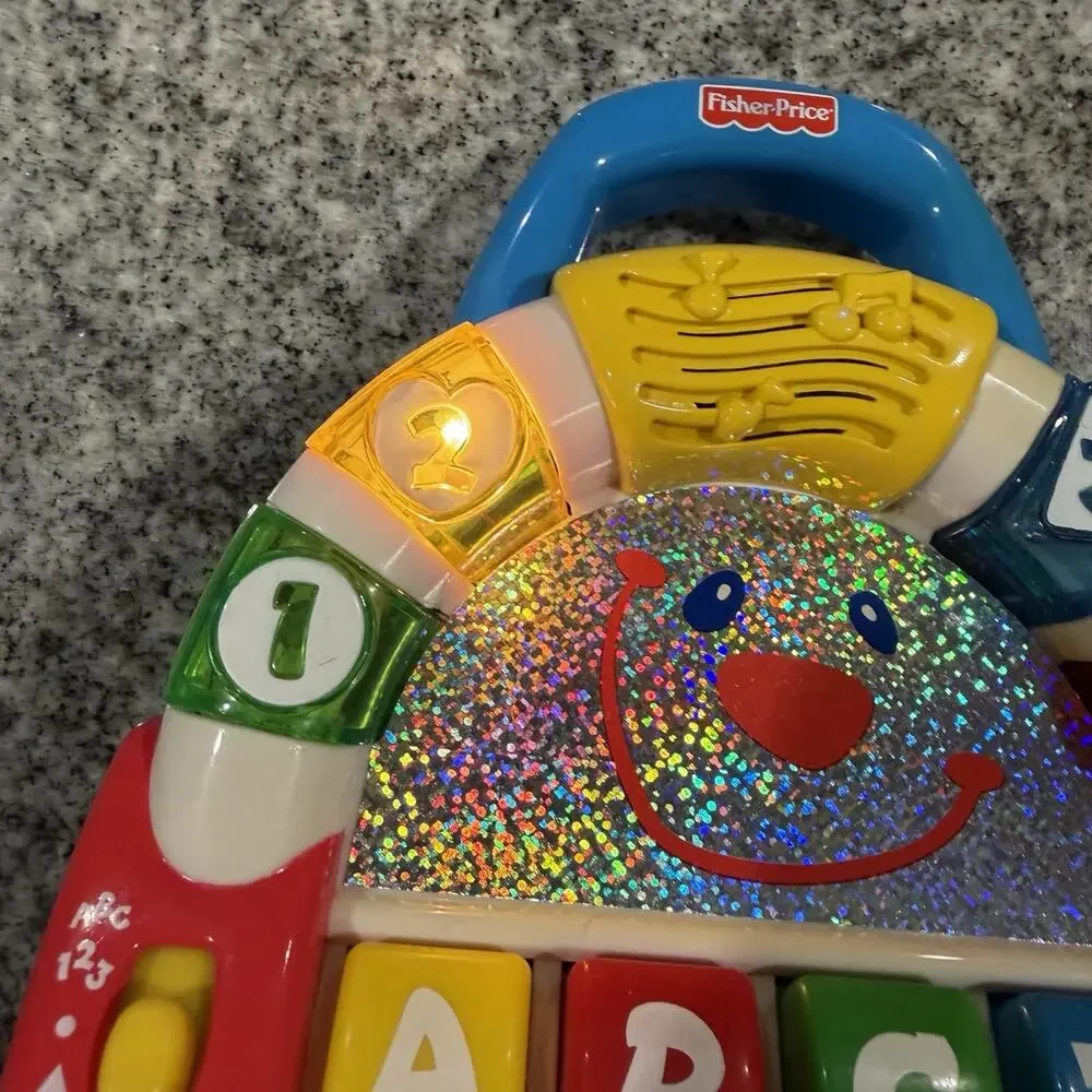 VINTAGE-2000 Fisher Price Baby Jivin Jukebox Smartronics Sounds Lights Toy-Works